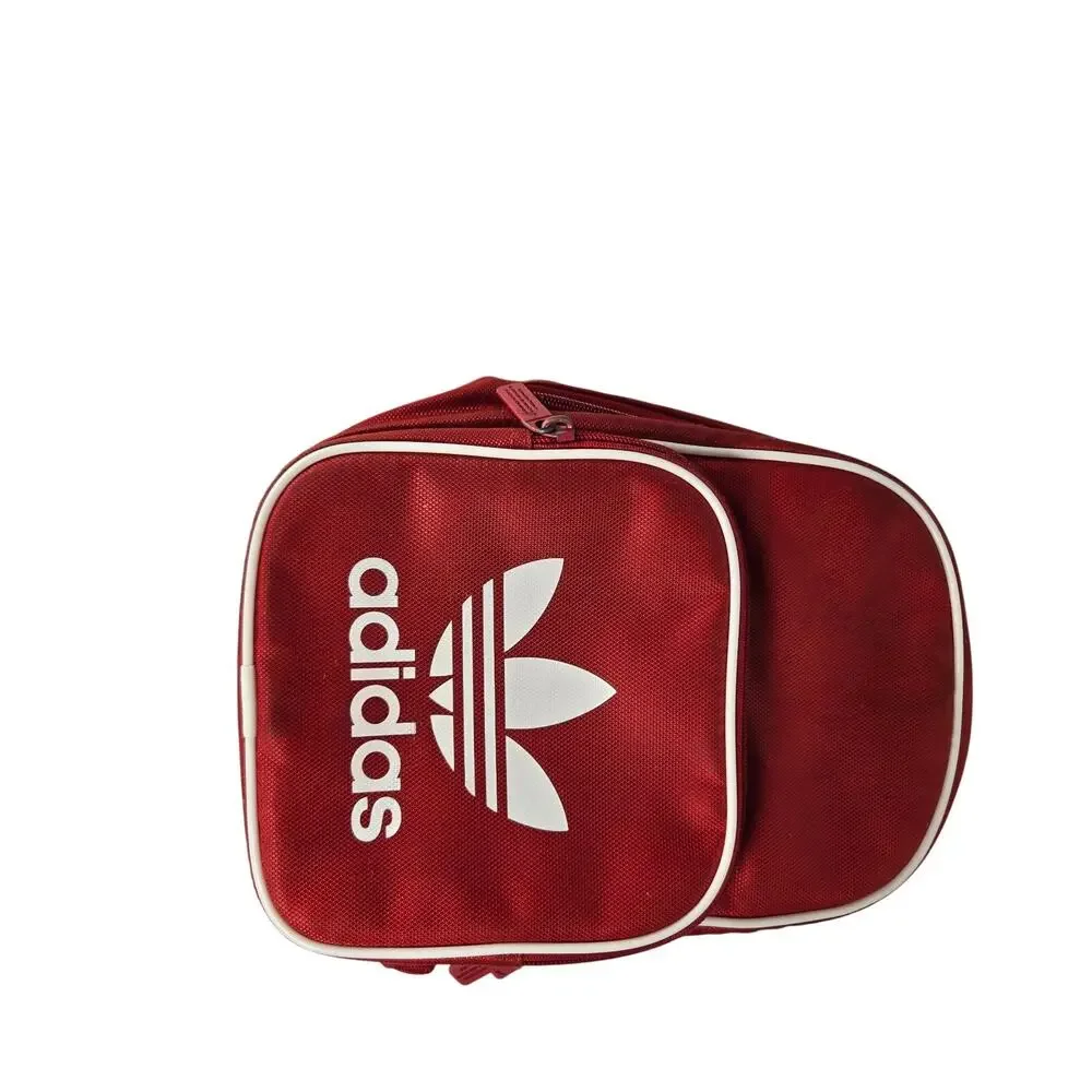 Adidas Santiago Lunch Bag Scarlet Red Insulated Retro Zip Cooler Lunch Tote/Bag